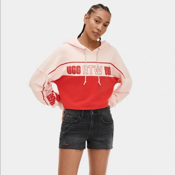 UGG | Sweaters | Ugg Two Tone Color Block Pink Red Keira  display picture 1